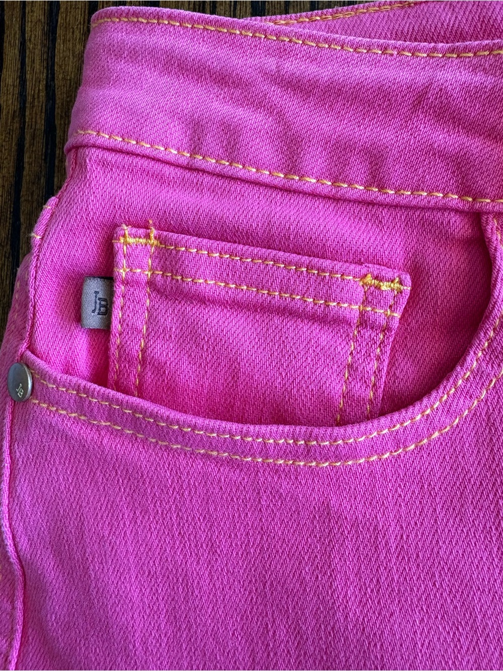 Judy Blue Hot Pink High Waist Shorts Medium Denim Garment Dyed Magenta Summer - Picture 9 of 14